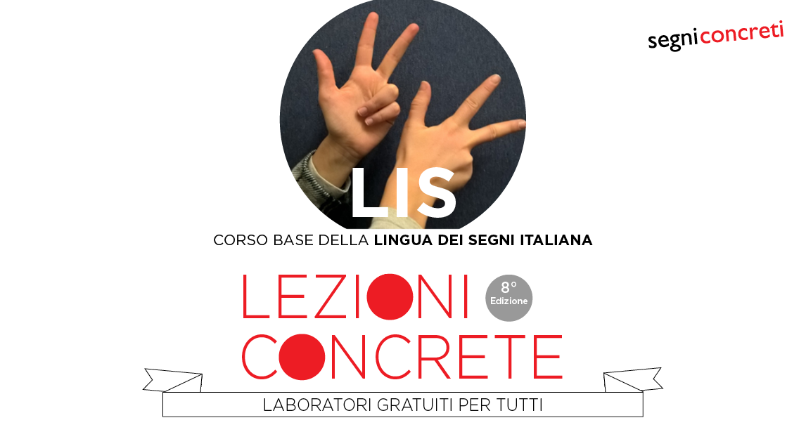 segni concreti LIS Lingua dei Segni Italiana segni concreti